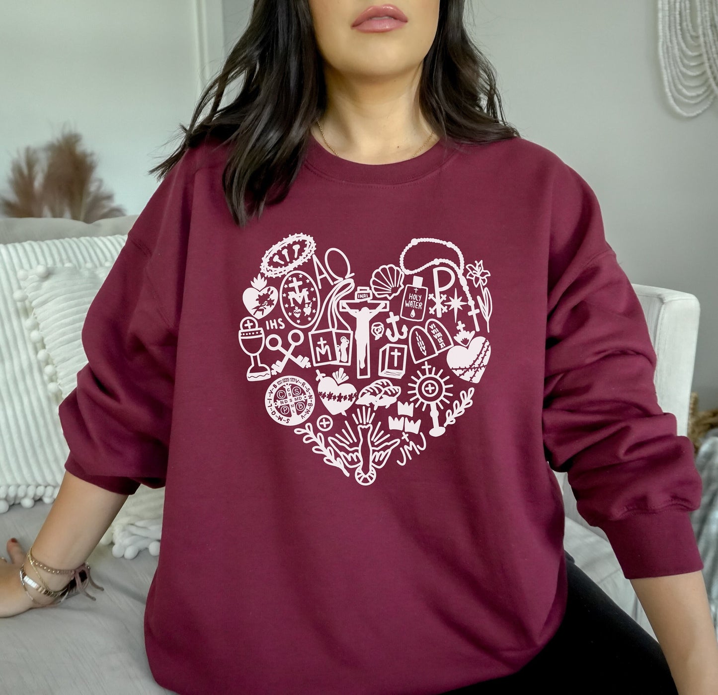 Catholic Heart Unisex Sweatshirt